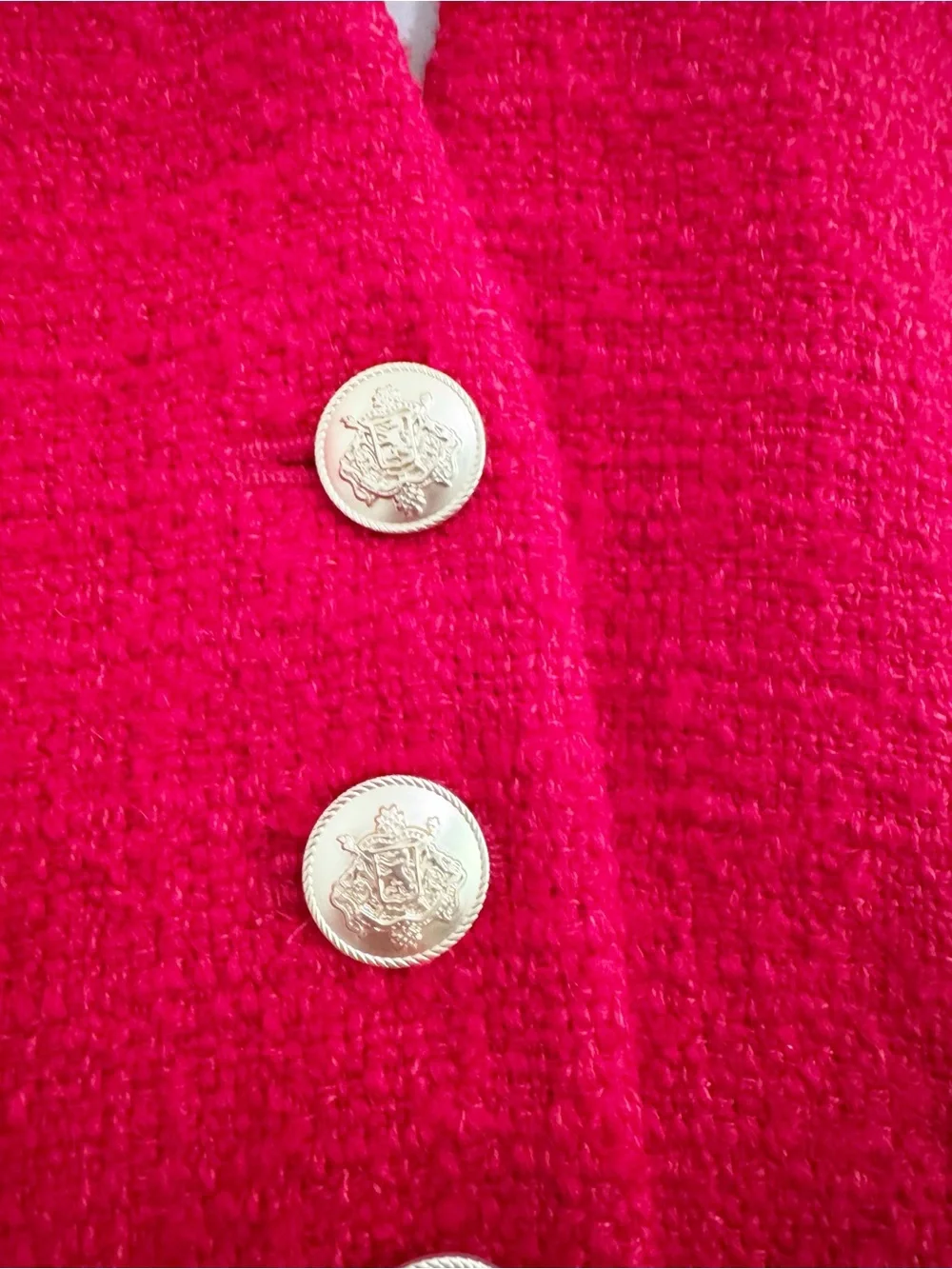 J. Crew Lady Jacket Maritime Tweed Festival Blazer Red 00
